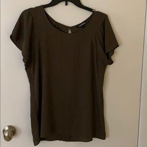 Beautiful olive layering blouse